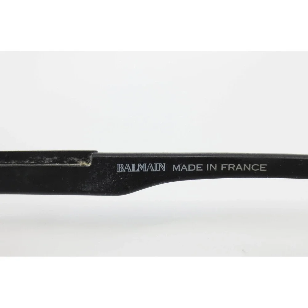 Balmain BL3058 Matte Black Rectangular Eyeglass Frames Made in France 53-17-140
